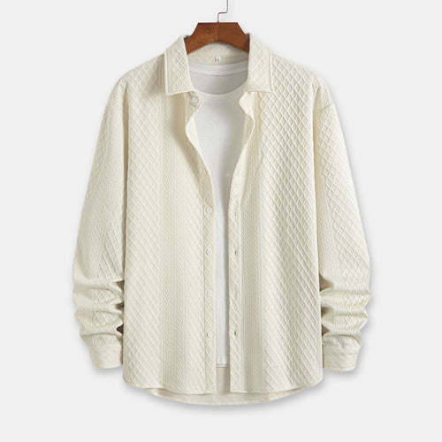 Long Sleeve Ivory Lux Button Up