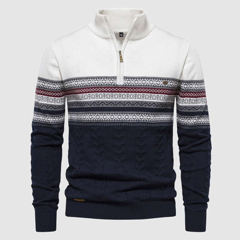 Alvano Half Zip Knit Sweater