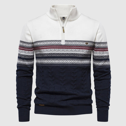 Alvano Half Zip Knit Sweater