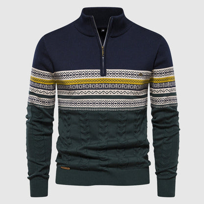 Alvano Half Zip Knit Sweater