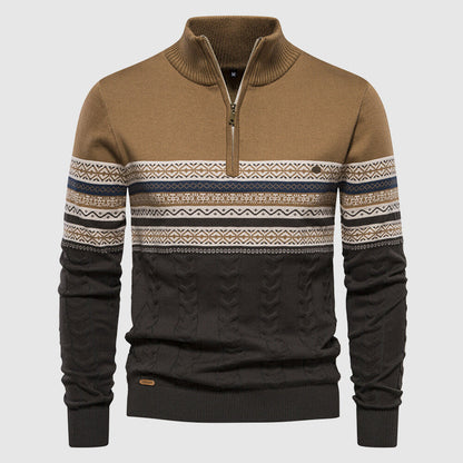 Alvano Half Zip Knit Sweater