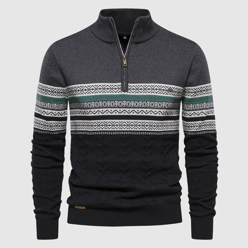 Alvano Half Zip Knit Sweater