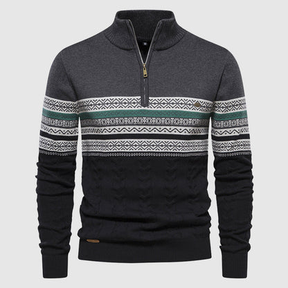 Alvano Half Zip Knit Sweater