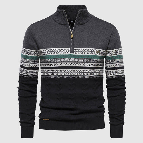 Alvano Half Zip Knit Sweater