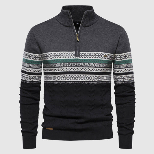Alvano Half Zip Knit Sweater