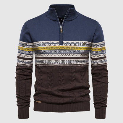 Alvano Half Zip Knit Sweater