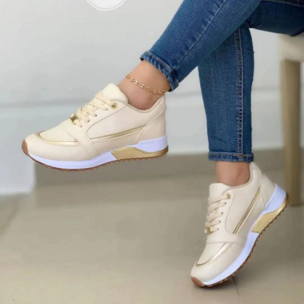 Women’s Slip On PU Sneakers  Comfortable Casual Everyday Shoes