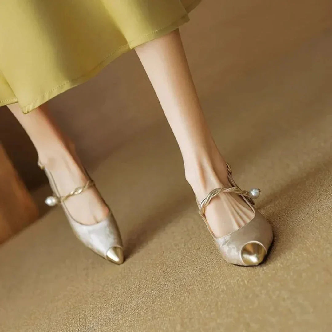 Allegra Slingback Kitten Heels