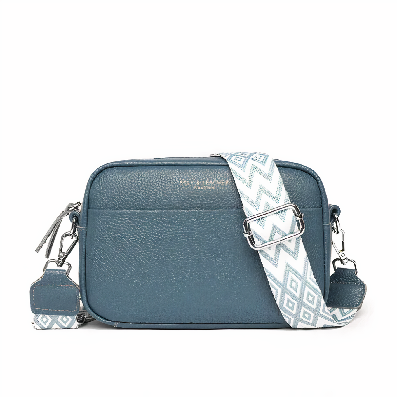 ChicZag - Rectangular leather crossbody bag
