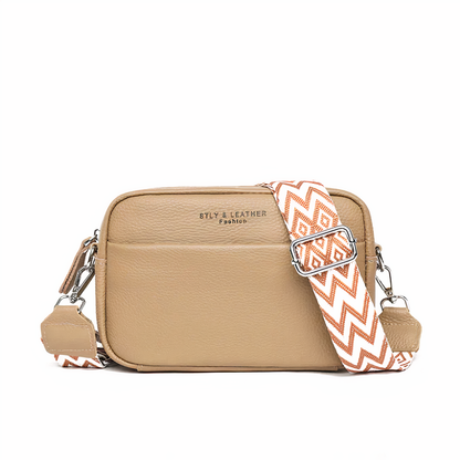 ChicZag - Rectangular leather crossbody bag