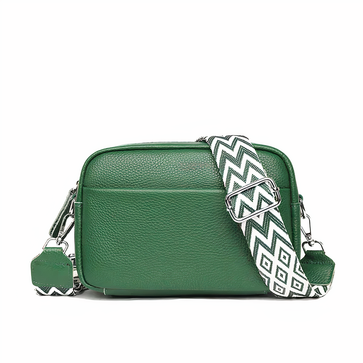ChicZag - Rectangular leather crossbody bag