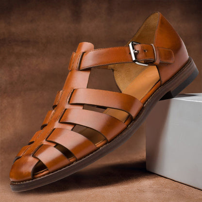 Cefalù Leather Fisherman Sandals