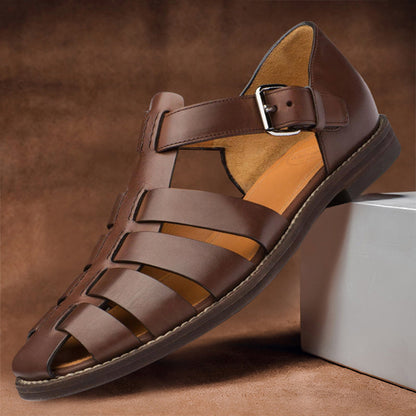 Cefalù Leather Fisherman Sandals