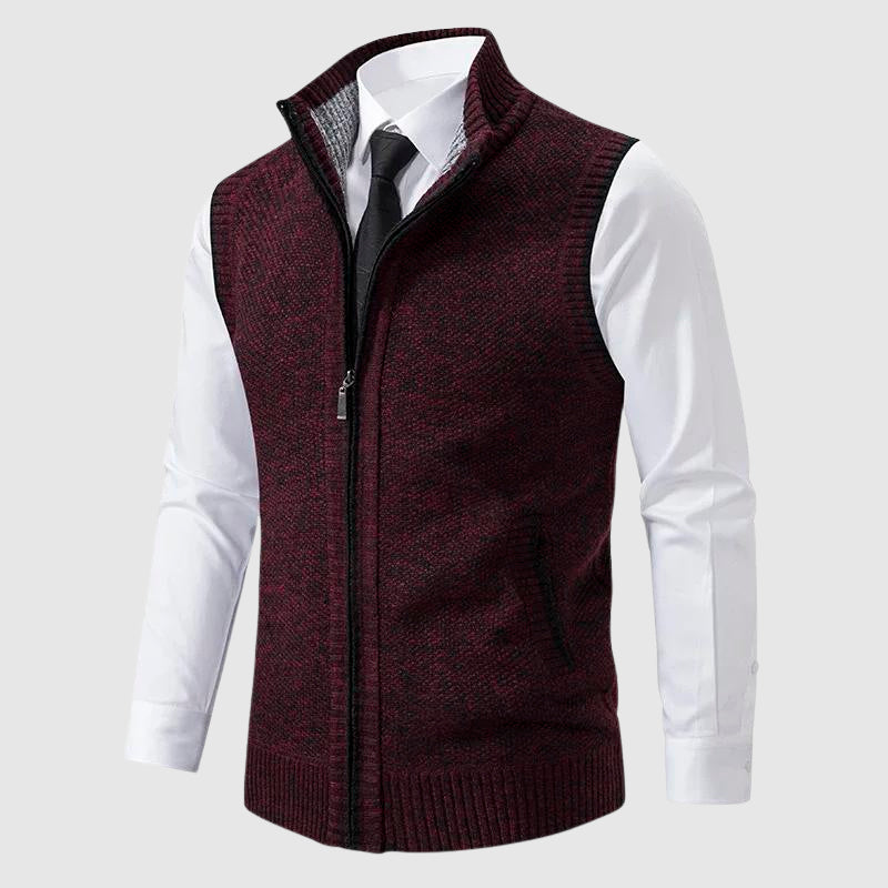 Monaco Zip Up Sweater Vest