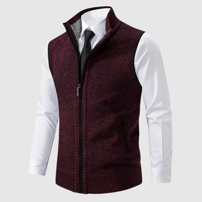 Monaco Zip Up Sweater Vest