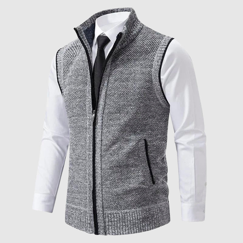 Monaco Zip Up Sweater Vest