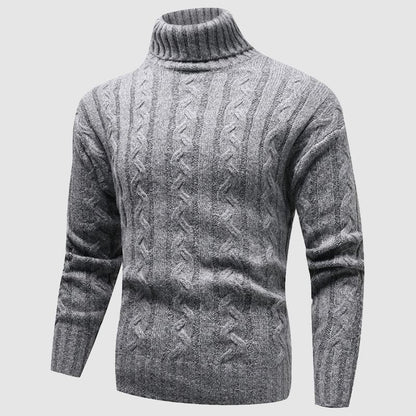 Oxford Cable Knit Turtleneck Sweater