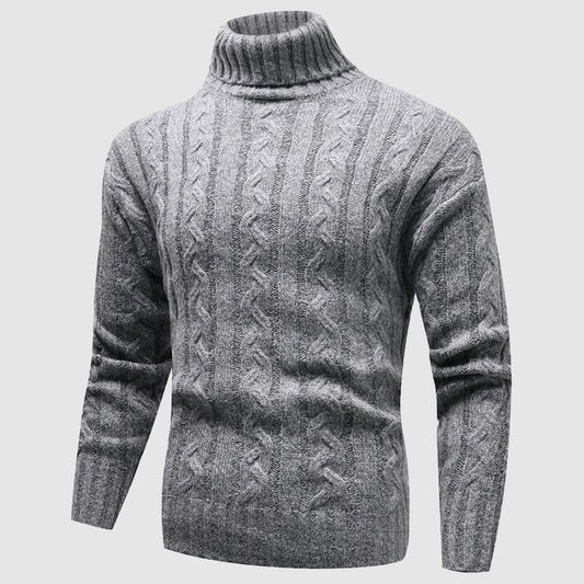 Oxford Cable Knit Turtleneck Sweater