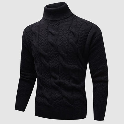 Oxford Cable Knit Turtleneck Sweater
