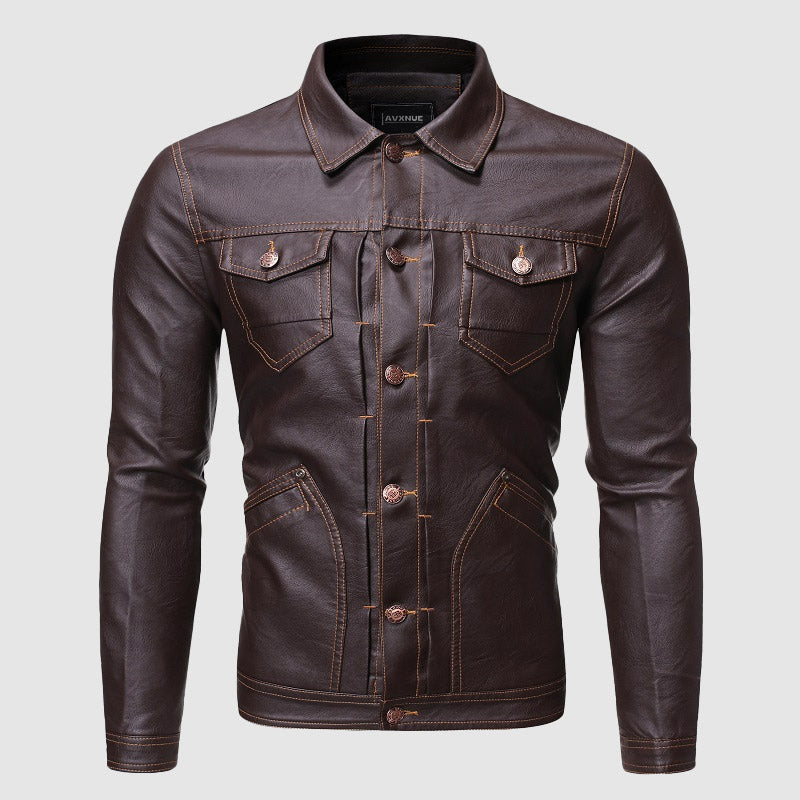 Rivington Vintage Biker Leather Jacket