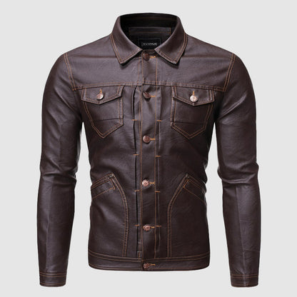 Rivington Vintage Biker Leather Jacket