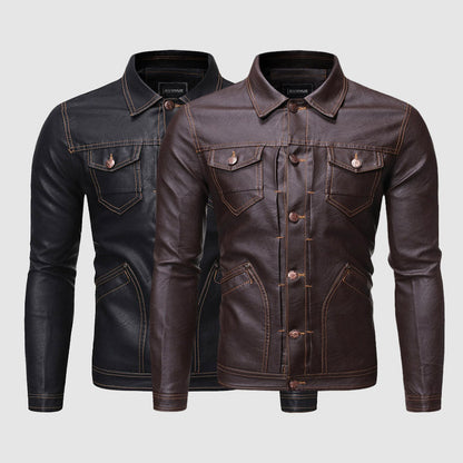 Rivington Vintage Biker Leather Jacket