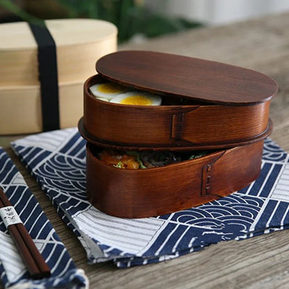 Wooden Bento Lunch Box