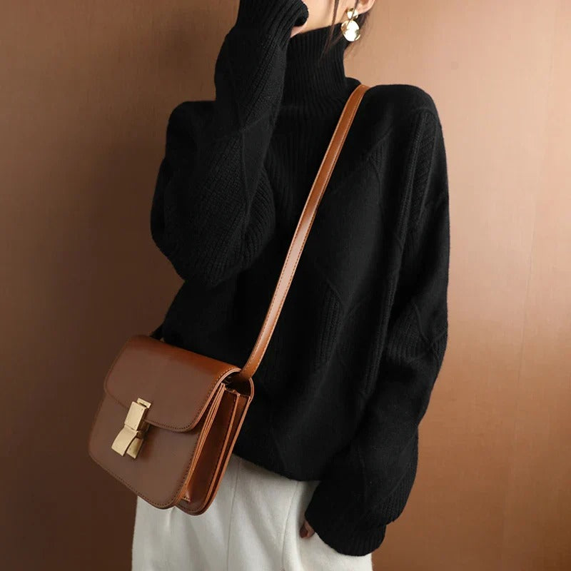Women's Soft Cashmere Turtleneck Sweater