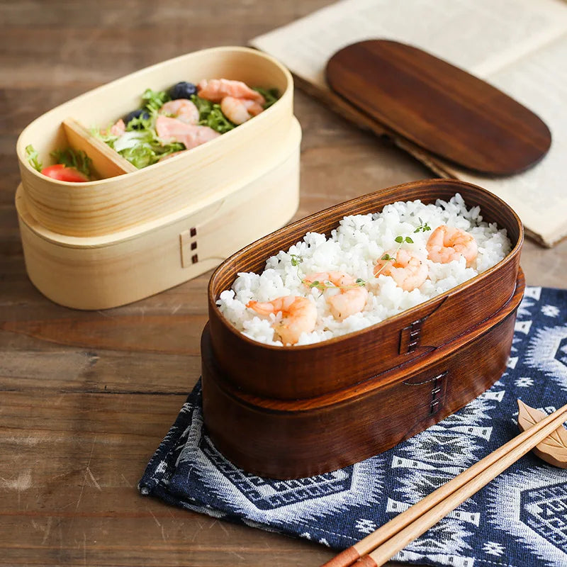 Wooden Bento Lunch Box
