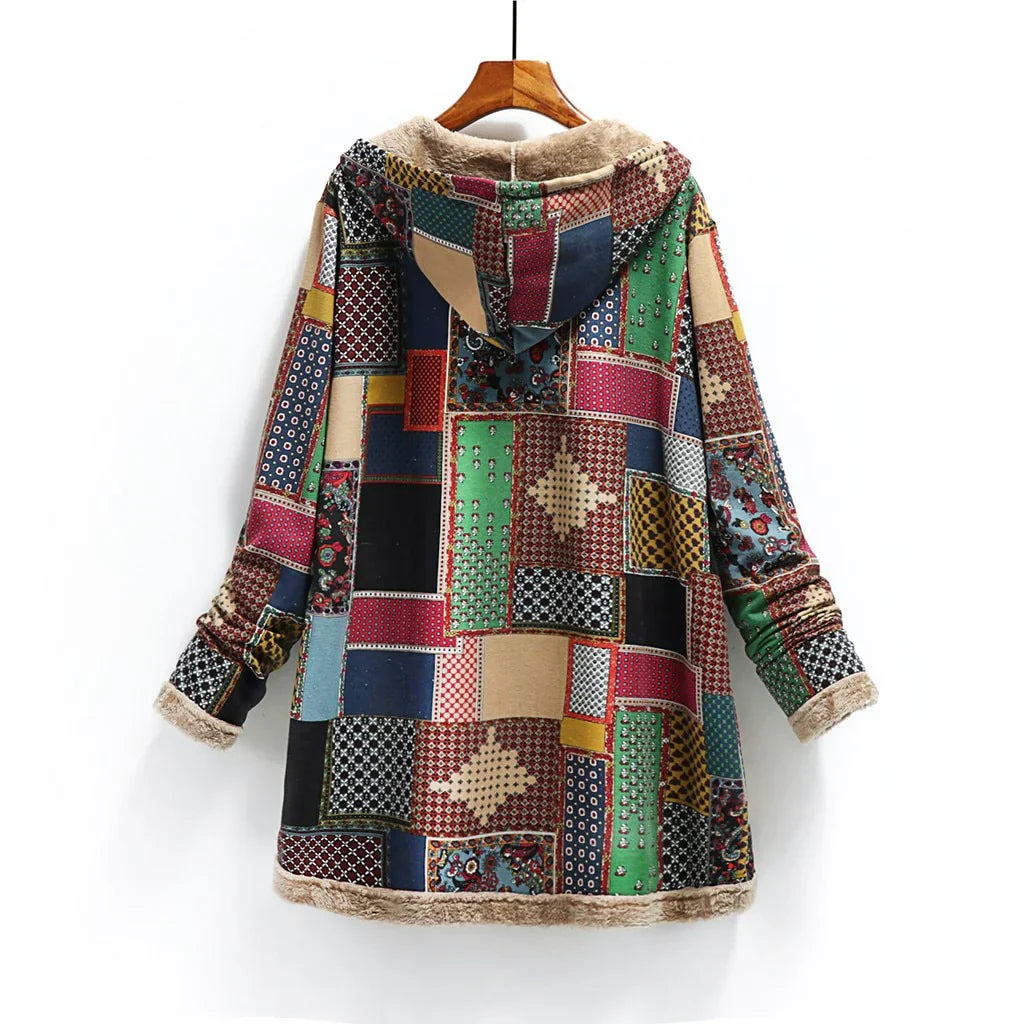 Elara Patchwork Overcoat