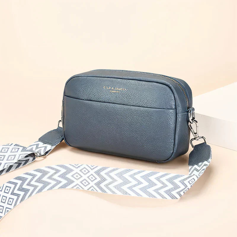 ChicZag - Rectangular leather crossbody bag
