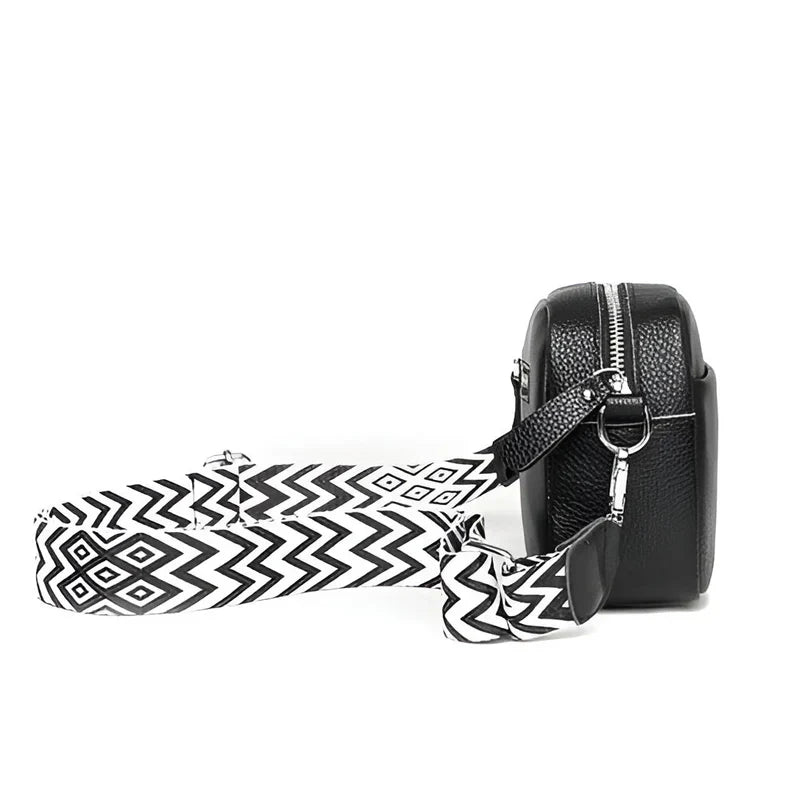 ChicZag - Rectangular leather crossbody bag