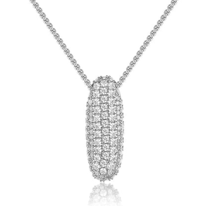 14K Gold Bubble Letter Necklace