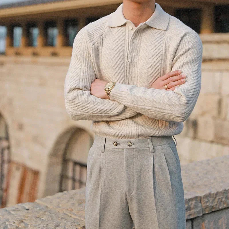 Bari Patterned Knit Pullover