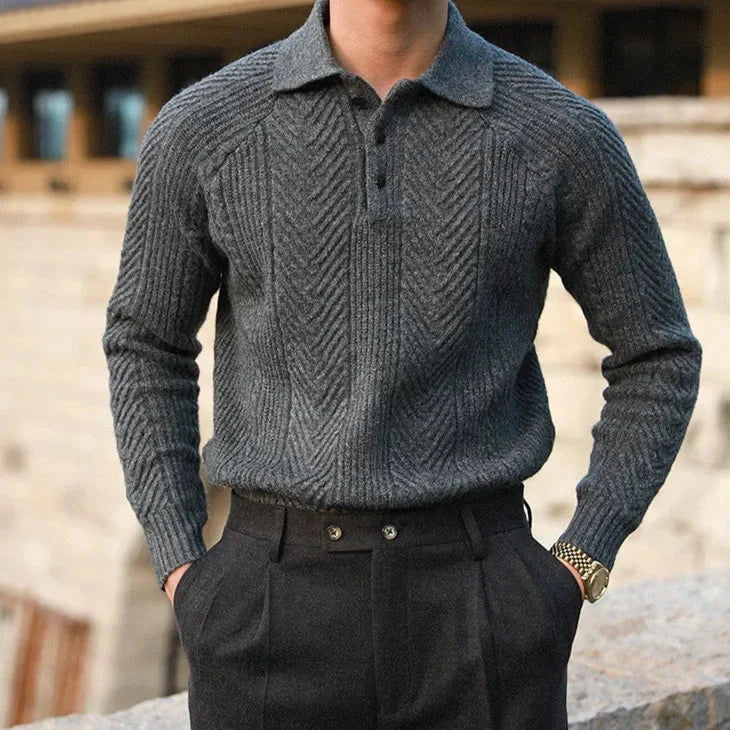 Bari Patterned Knit Pullover