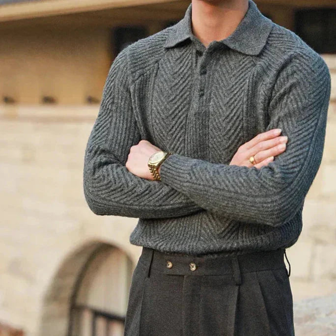 Bari Patterned Knit Pullover