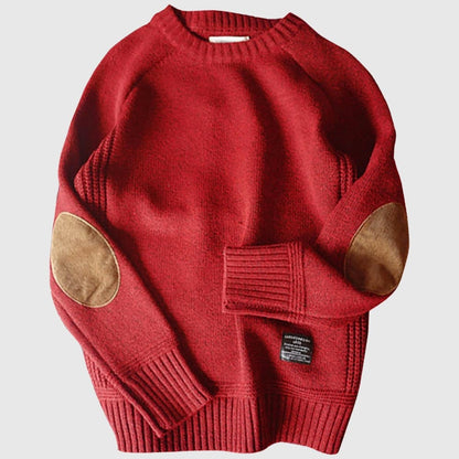 Ashford Wool Elbow Patch Sweater