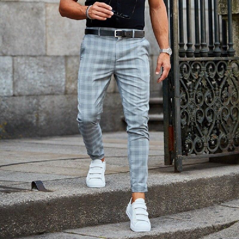Varenzo Checkered Chino Pants