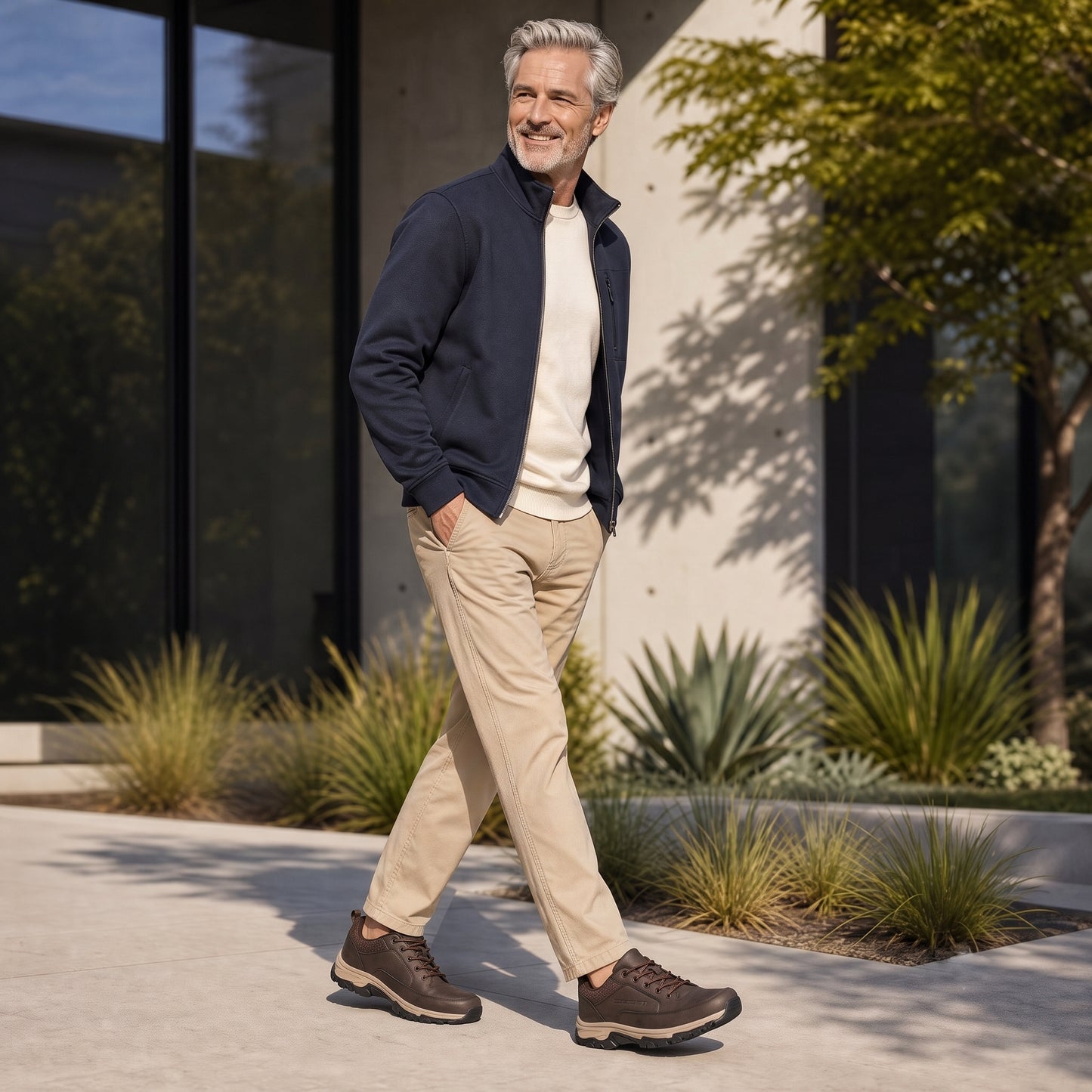Reid - Men's Genuine Leather Sneakers with Arch Support