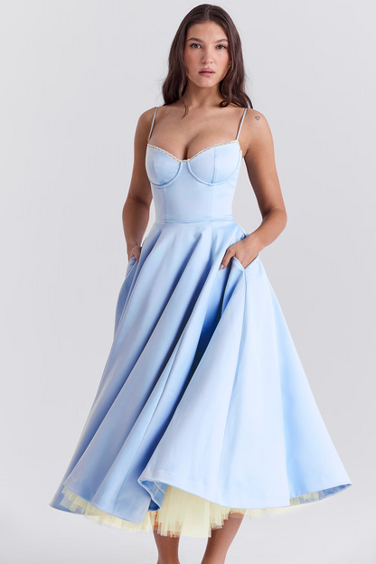 Amalfi Corset Midi Dress