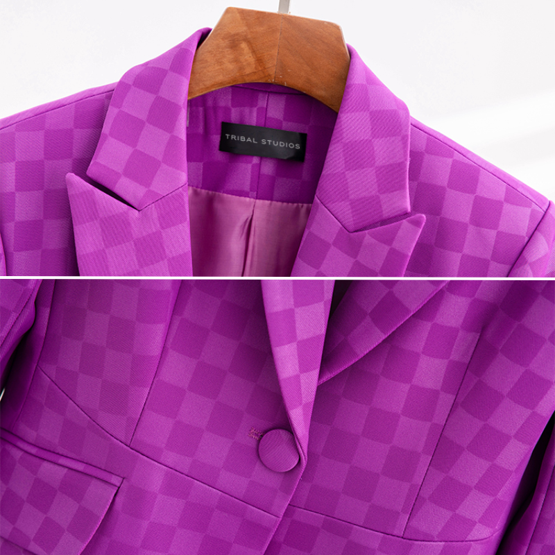 Arlena Plaid Blazer