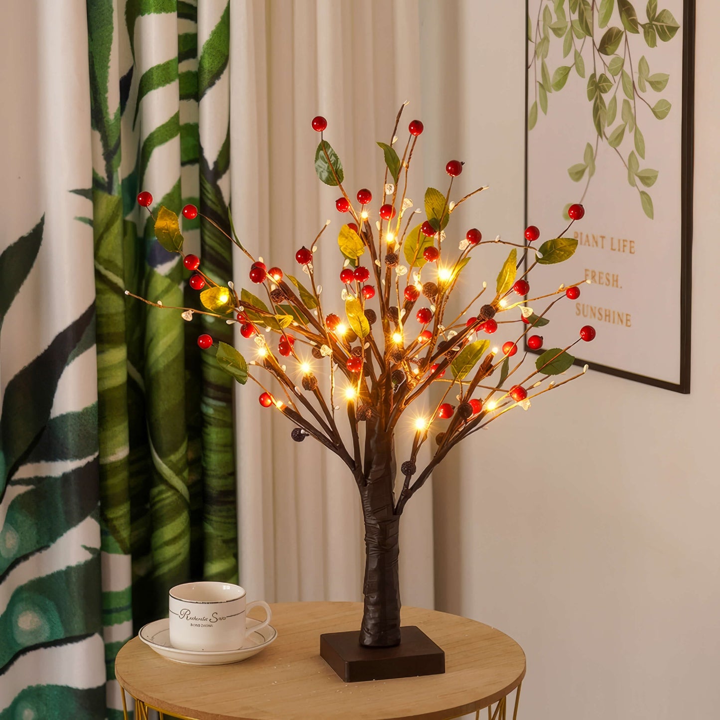 Red Berry Blossom Tree – Festive centerpiece for the holidays