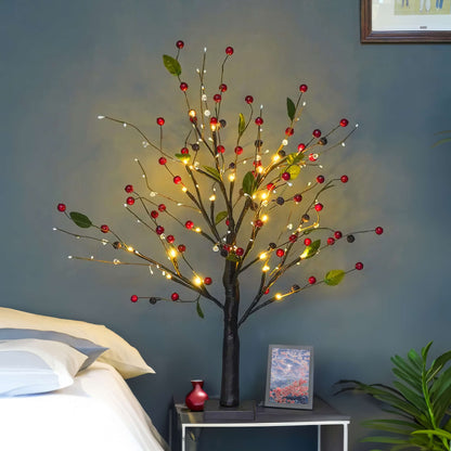 Red Berry Blossom Tree – Festive centerpiece for the holidays