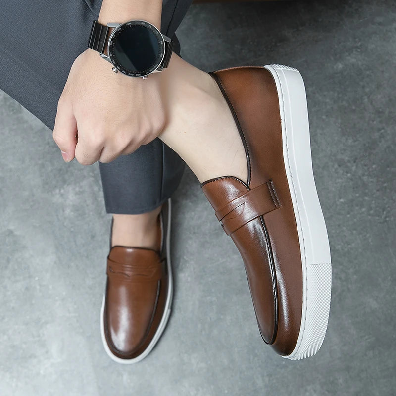 Calvano Leather Loafers