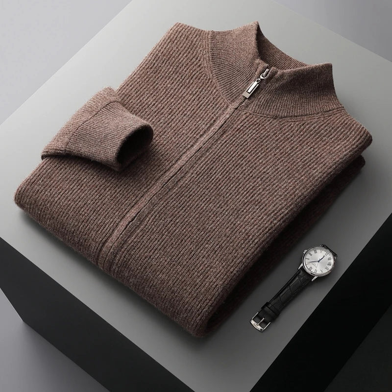 Halden Cashmere Blend Zip Cardigan