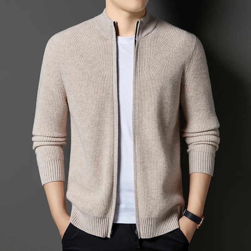 Eldrin Wool Zip Cardigan