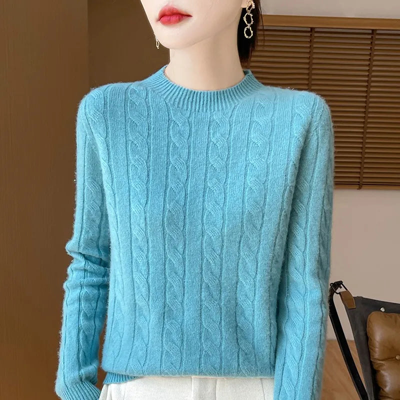 Alina Woolen Semi Turtleneck Sweater