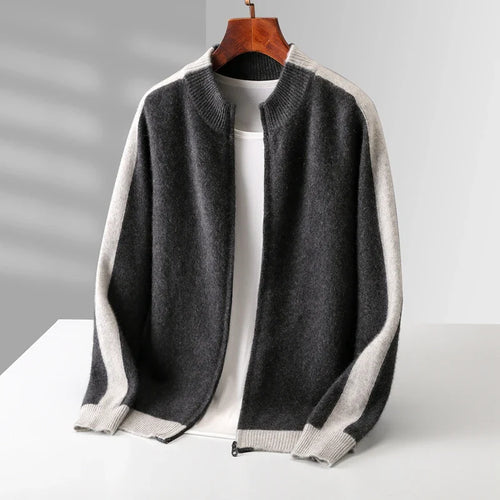 Laren Wool Jacquard Cardigan