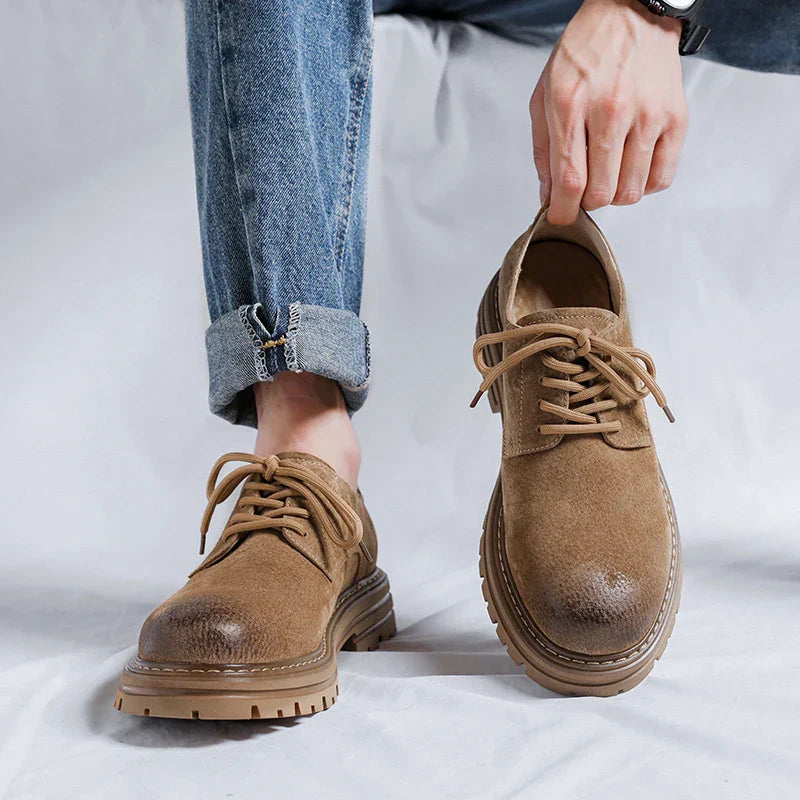 Lugano Suede Round Toe Shoes