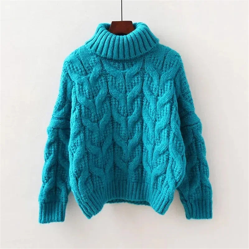 Firenze Cable Knit Cashmere Blend Sweater